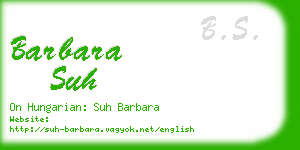 barbara suh business card